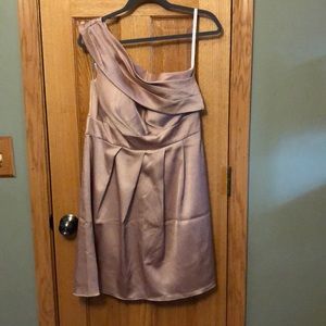 Pink champagne one shoulder dress - 14